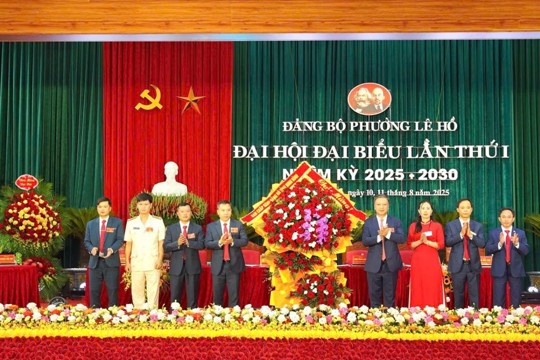 Đảng bộ phường Lê Hồ tổ chức thành công Đại hội đại biểu lần thứ I, nhiệm kỳ 2025 - 2030 
